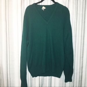 Burberry Vintage Green Cashmere Sweater Size 42/XL